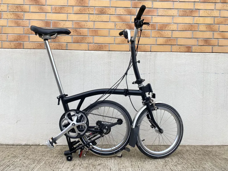 Vélo Pliant Brompton C Line M6R - 6 Vitesses, Vert Racing, Occasion Très Bon état