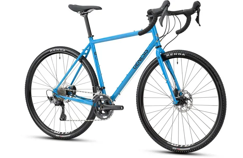 Genesis Croix De Fer 40 Steel Gravel Bike in Blue-1