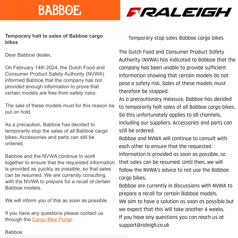 Fudges Cycles Babboe Carve Electric Cargo Service Child Toddler