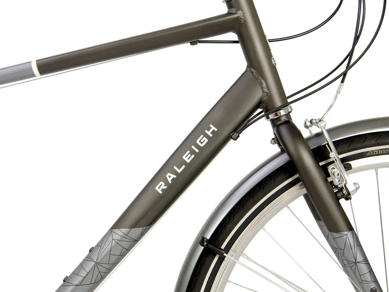 2020 Raleigh Pioneer Crossbar Hybrid Bike in Grey-7