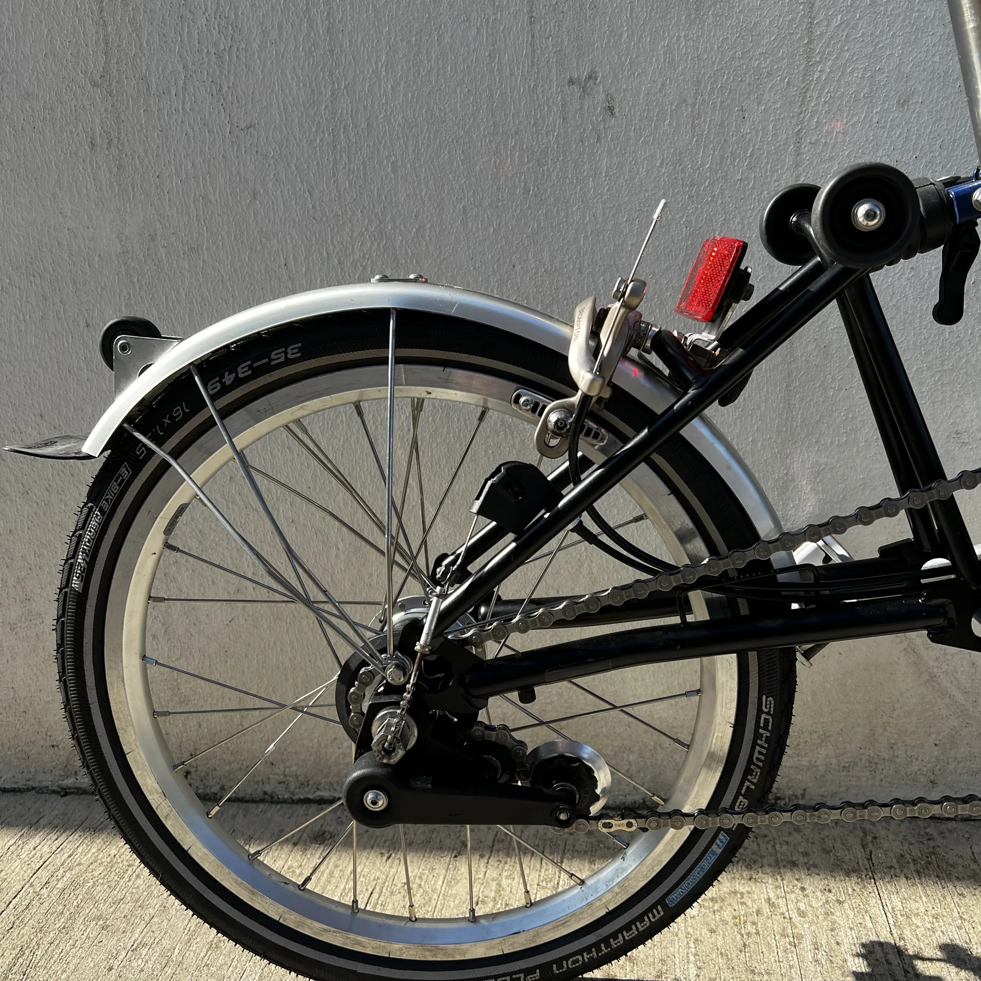 Brompton folding bike m6l blue refurbished used fudges cycles