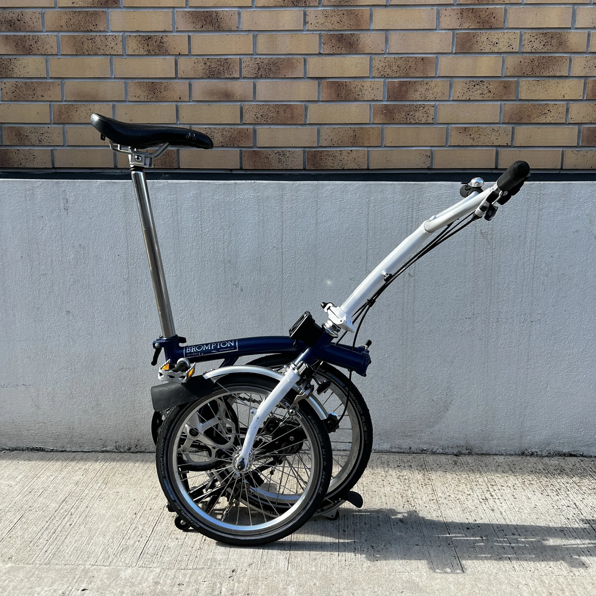 Fudge Cycles Brompton folding bike m6l blue refurbished used fudges cycles