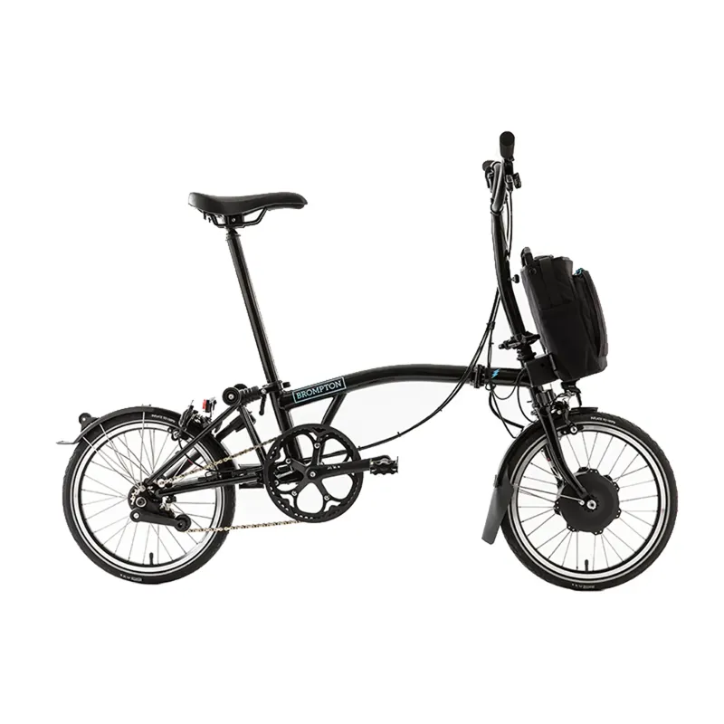 Fudge Cycles Fudges Cycles: Brompton C Line M2L Electric Black Sleek Folding