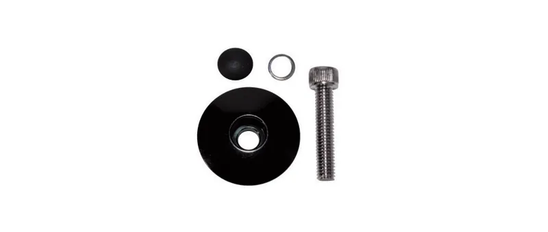 Weldtite Aheadset Cap + Bolt 1 1/8 Inch in Silver