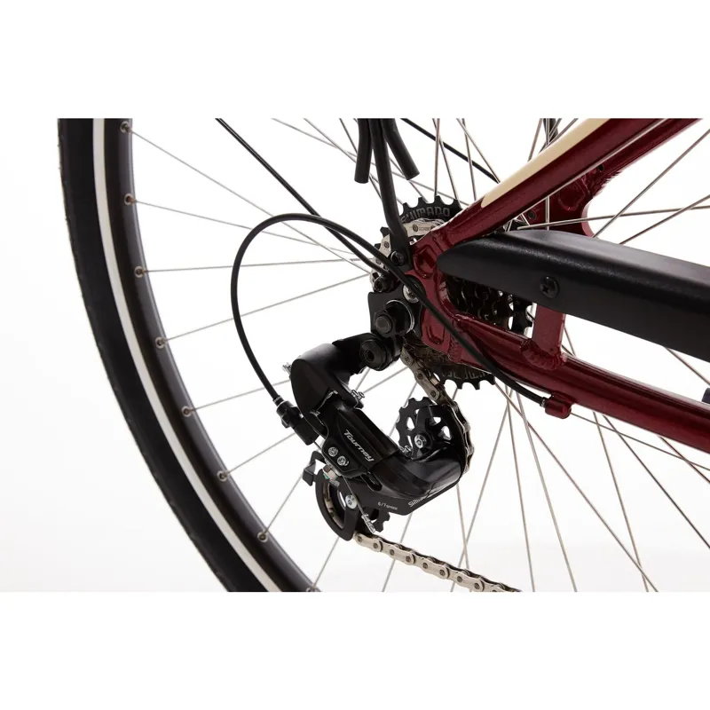 Ridgeback Avenida 6 Red Stylish Urban Hybrid Bike